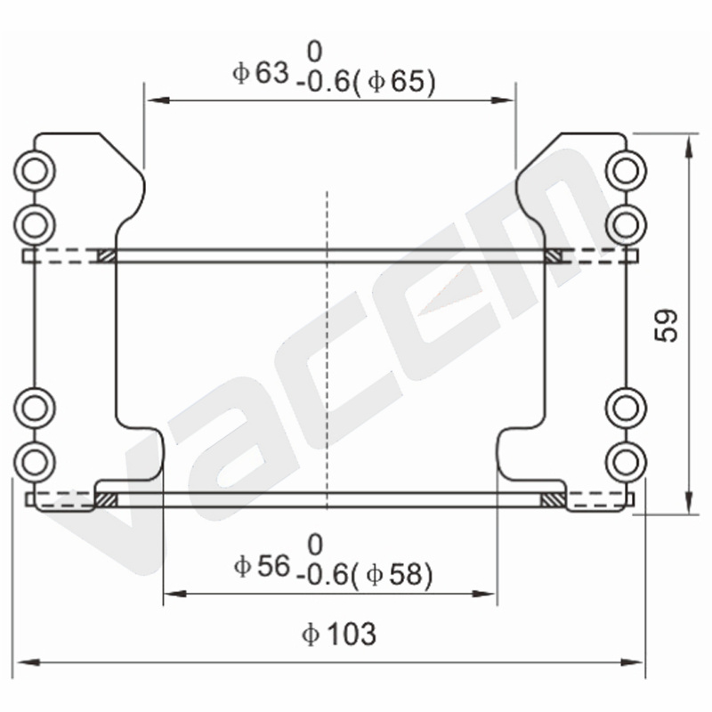 VACEM tulip contact VACD125-48pcs drawing