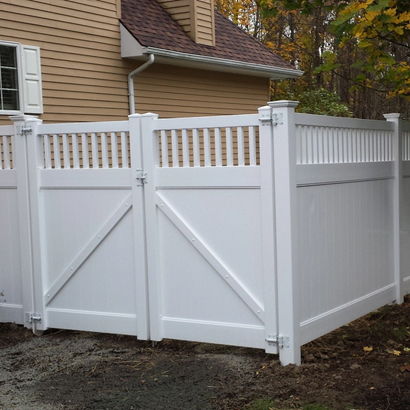 Closed-Top Vinyl PVC Plastic Privacy Fence
