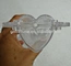 Plastic heart shaped molds for vegetable and fruit