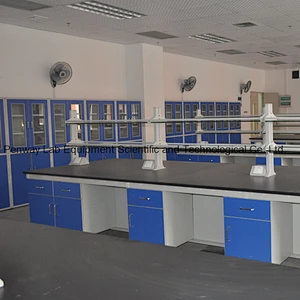 Chemical Resistant Steel and Wood Lab Furniture with Good Quality