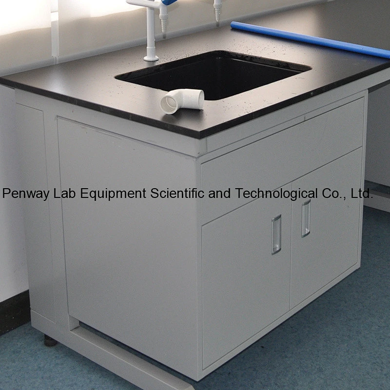 Chemical Lab table Lab Bench with PP Sink and Faucet