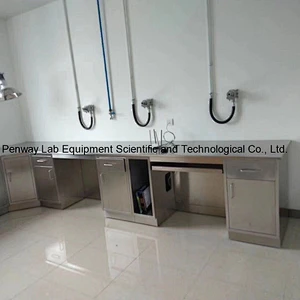 304 Stainless Steel Trolley Lab Table Bench Lab Furniture
