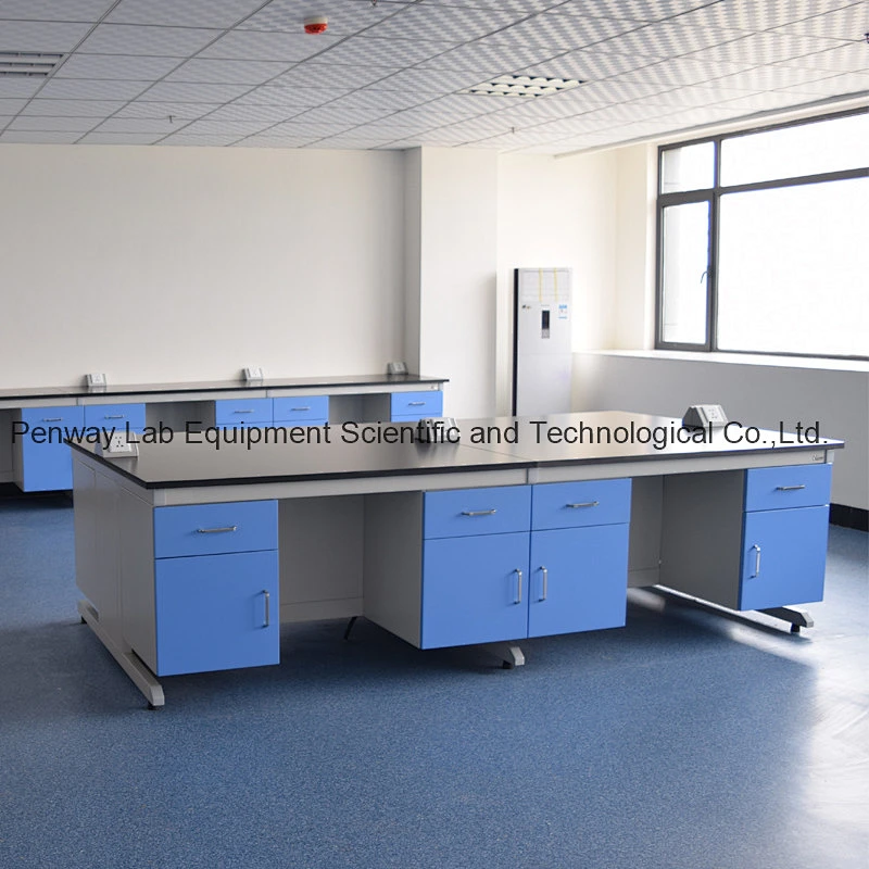 Anti-Corrosion Wet Lab Bench Painted Steel Lab Furniture