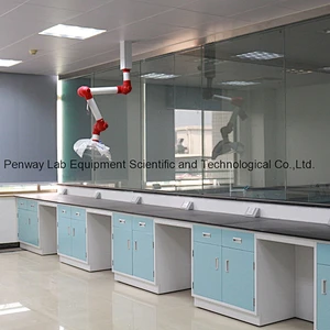 Painted Steel Chemistry Biology Lab Table Lab Furniture
