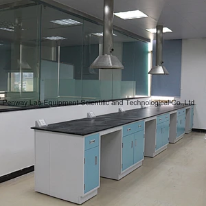 Painted Steel Chemistry Biology Lab Table Lab Furniture