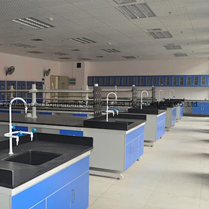 Chemical Resistant Steel and Wood Lab Furniture with Good Quality