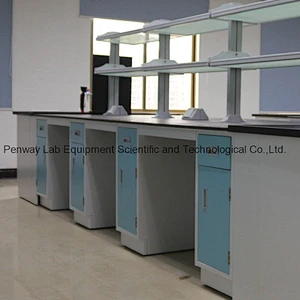 Painted Steel Chemistry Biology Lab Table Lab Furniture