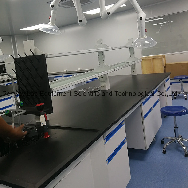 Anti-Corrosion Steel and MDF Structure School Lab Furniture