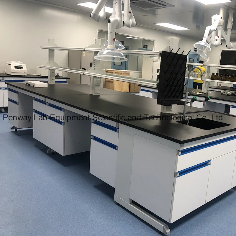 Anti-Corrosion Steel and MDF Structure School Lab Furniture