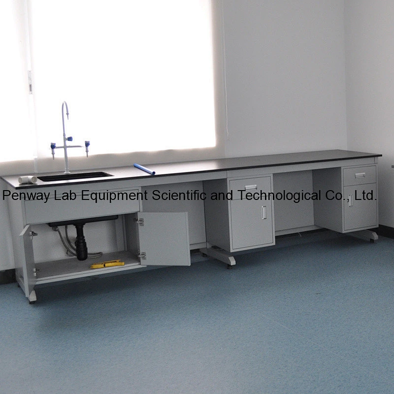 Chemical Lab table Lab Bench with PP Sink and Faucet