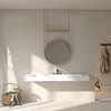 Artificial Stone White Wall-Mounted Wash Basin