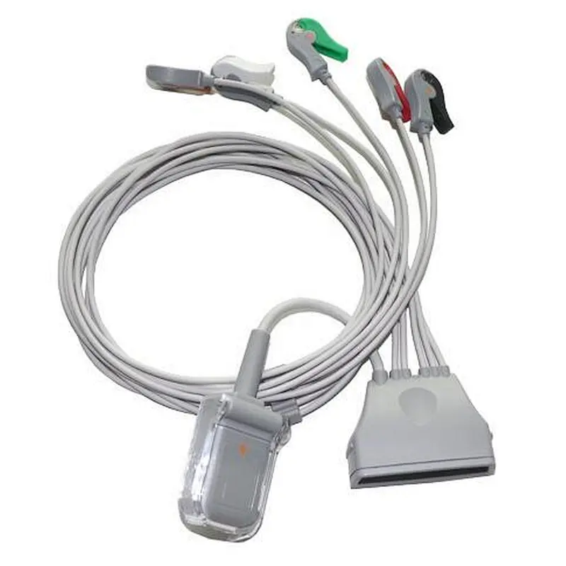Kompatibel mit dem neuen HP MX40-kompatiblen EKG-Telemetrie-Leadwire mit SpO2-Adapterkabel