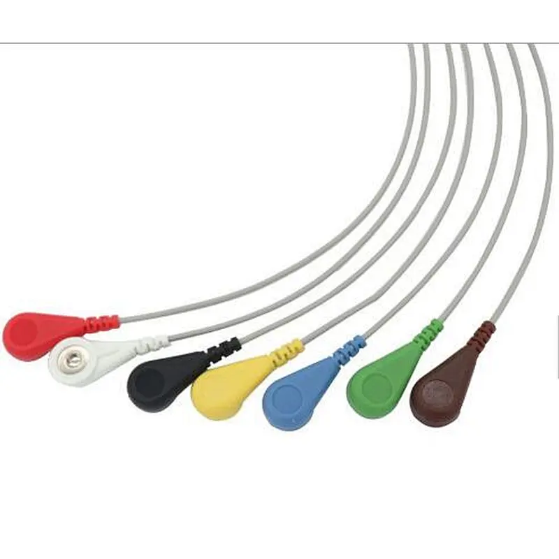 Din style holter 7-lead leadwires