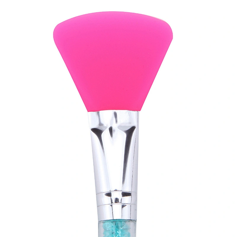Factory direct makeup brushes silicon mask brush with glitter handle