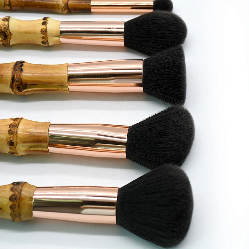 11Pcs Professional Bamboo Makeup Brush Set With Classic Bamboo Handle Kit.