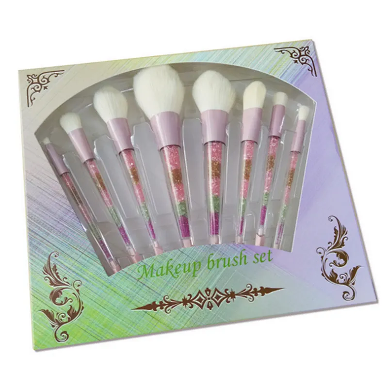 High quality makeup brushes with glitter handle magnetic eyeliner brush makeup 2019 single
