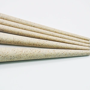 Factory price wheat straw material makeup brush biodegradable eco-friendly cosmetic brush wholesale