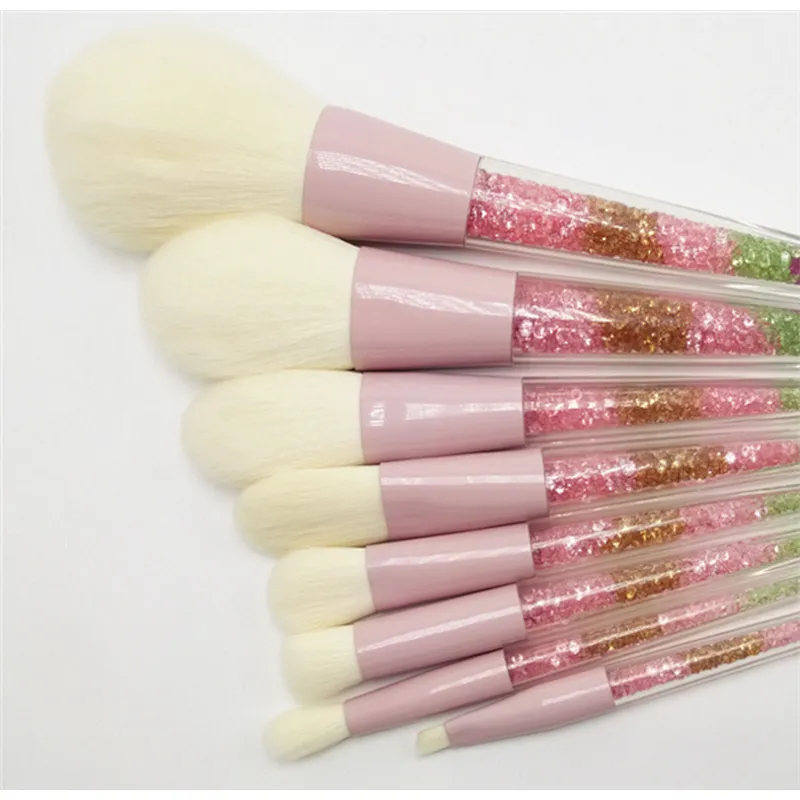 High quality makeup brushes with glitter handle magnetic eyeliner brush makeup 2019 single