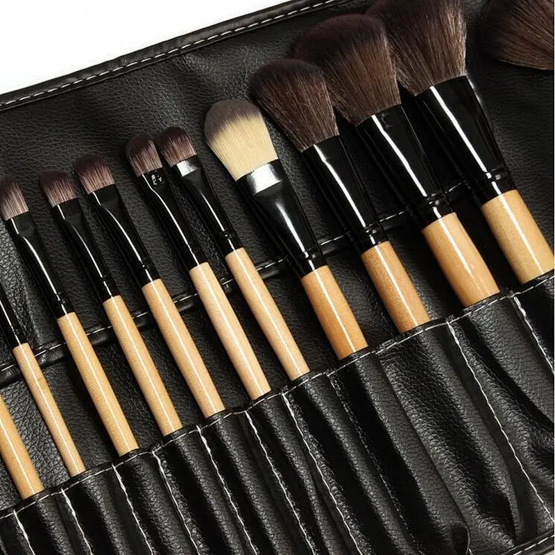 Coleccion Profesional de Brochas de Maquillaje, Madera, Fibras Super Suaves.