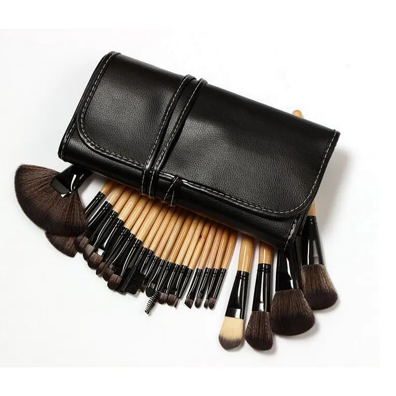 Coleccion Profesional de Brochas de Maquillaje, Madera, Fibras Super Suaves.