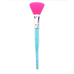 Factory direct makeup brushes silicon mask brush with glitter handle