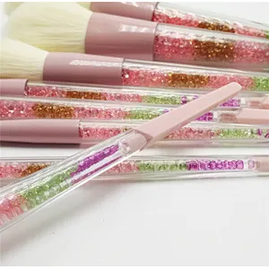 High quality makeup brushes with glitter handle magnetic eyeliner brush makeup 2019 single