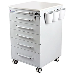 Armoire dentaire mobile avec panier