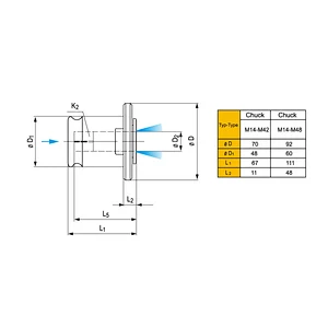 DIN371 ISO529 JIS ANSI Floating Tap Tool Holder