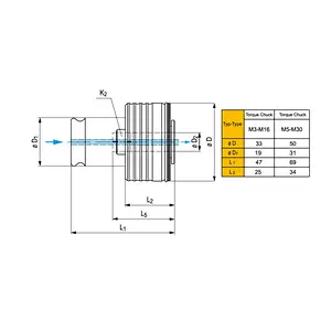 Rigid Fixed Torque Control Tap Holder