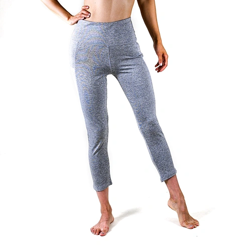Summer Mid-calf Lace Mesh Yoga Pants Mature Women Legging Sport Fitness