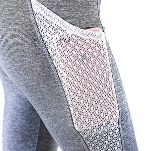 Summer Mid-calf Lace Mesh Yoga Pants Mature Women Legging Sport Fitness