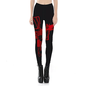 Women's Fashion Sexy Digital Print Pattern Stretch Leggings