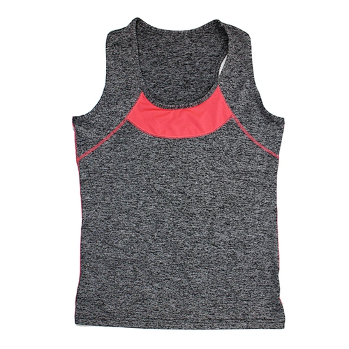 WOMEN GREY MELANGE  SPORT TOP