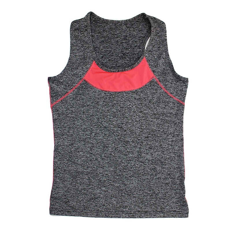 WOMEN GREY MELANGE  SPORT TOP
