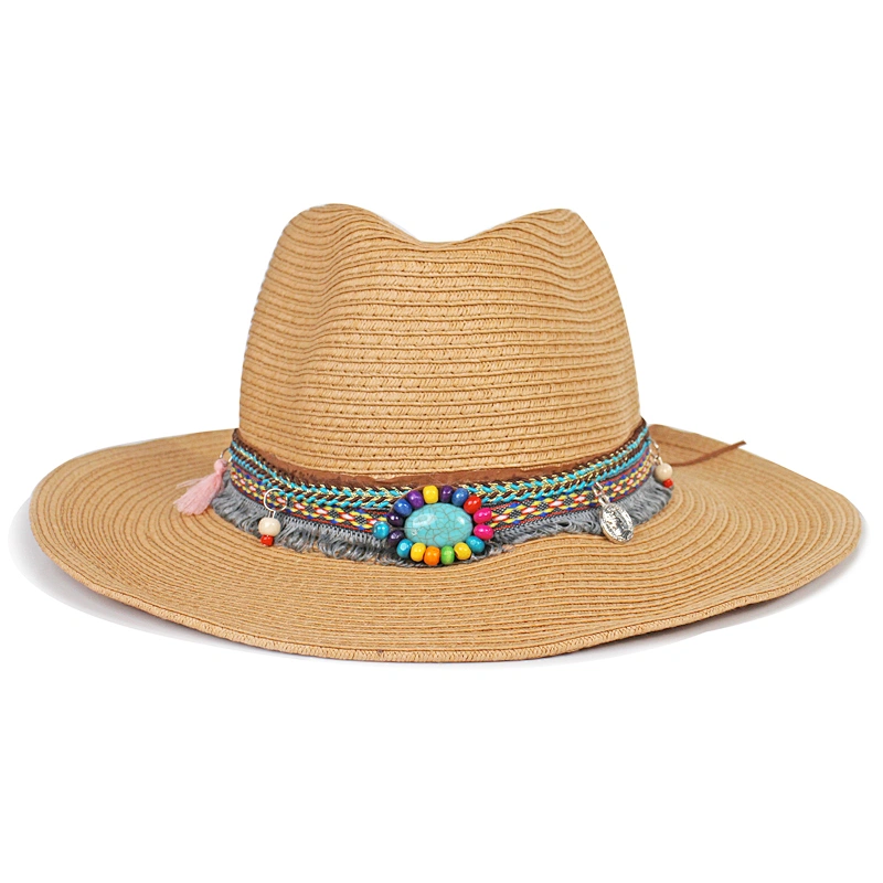 Fashion Sun Protection Paper Straw Men Cowboy Paper Hat