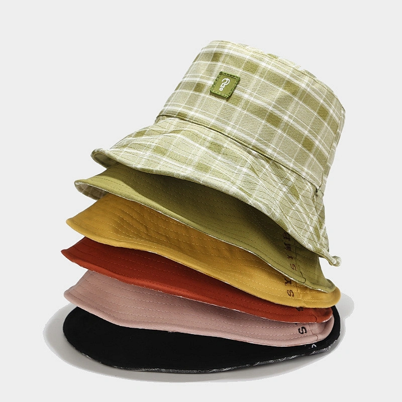 Women's fashon 100%polyester w double face Bucket Hat