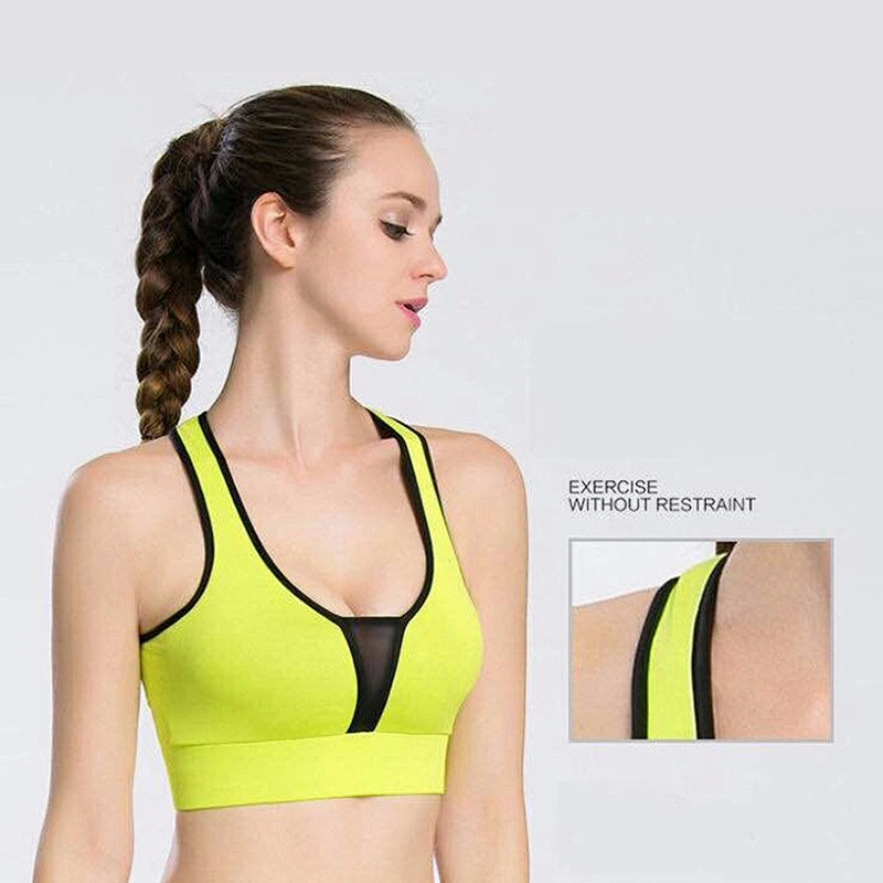 Girl popular waterproof and moisture wicking cheap  ladies sexy yoga sport bras