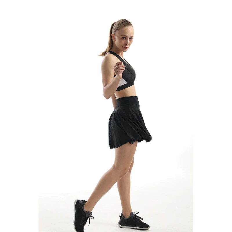 Tennis sports pant Skirts for Badminton Running Fitness polyester sublimation skirt