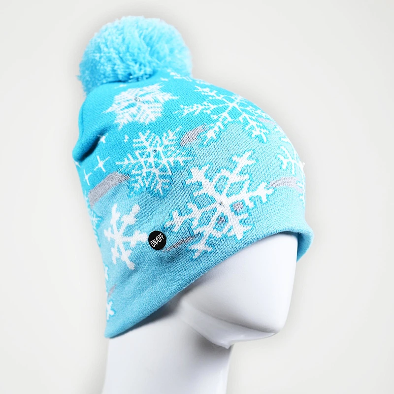Hot Sell New Design Christmas Hallowmas Festival Kids Beanie Scarf With Led Flashing Light ,Hot selling OEM New Design Unisex