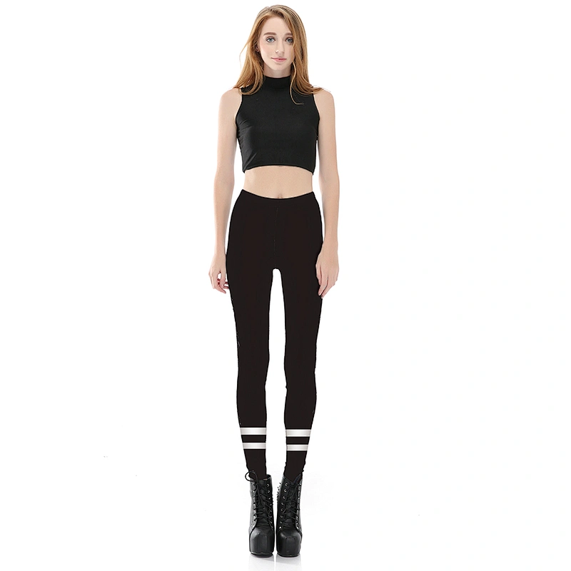 Trendy Design Workout Leggings - Fun Fashion Graphic Printed Cute Patterns