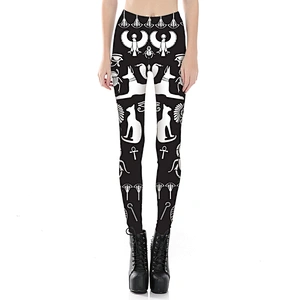 Women High Waist 3D Print Pattern Fashion Leggings