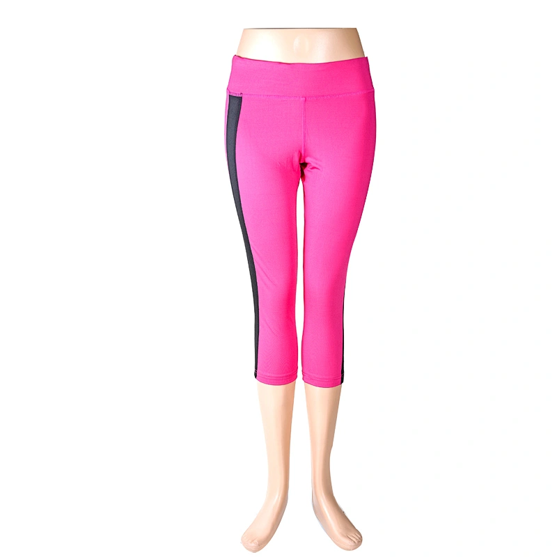 100%polyester Women Sports pink fitness legging