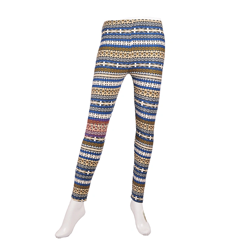 Wholesale Printing Sexy Slim Ladies Capri Pant Leggings Tight OEM