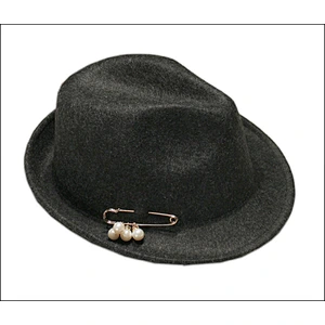 Wholesale Fake Wool Felt Brooch pearl Fedora Hats For Women