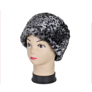 Fake fur unique winter hat for women