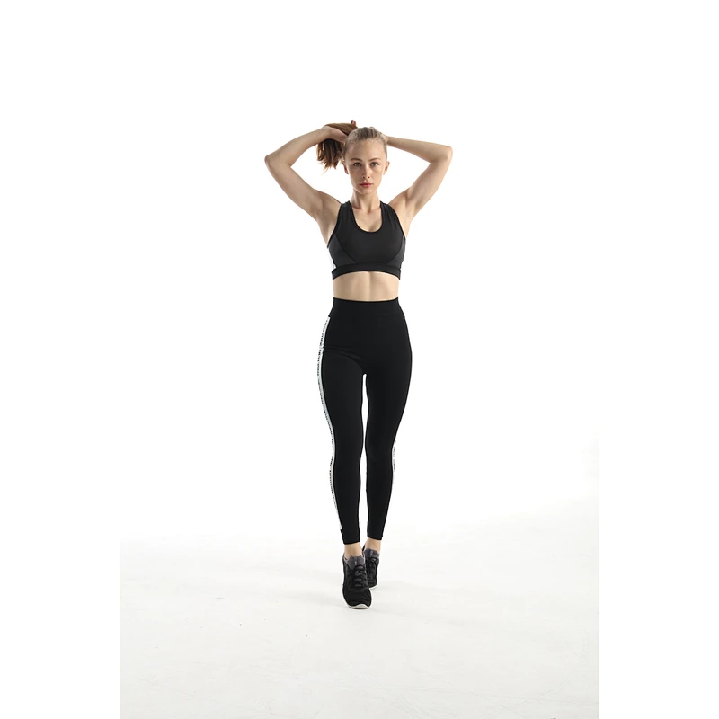 Fashion Printed Striped Tight Women's Seamless yoga pants