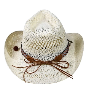 Fashion metal accessories for Paper bulk cheap cowboy hat