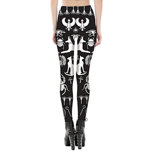 Women High Waist 3D Print Pattern Fashion Leggings