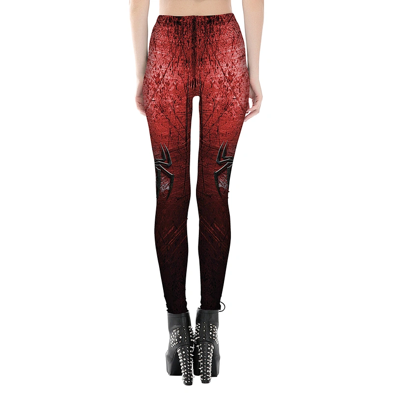 Women's High Waist Printed Ankle Elastic Tights Leggings