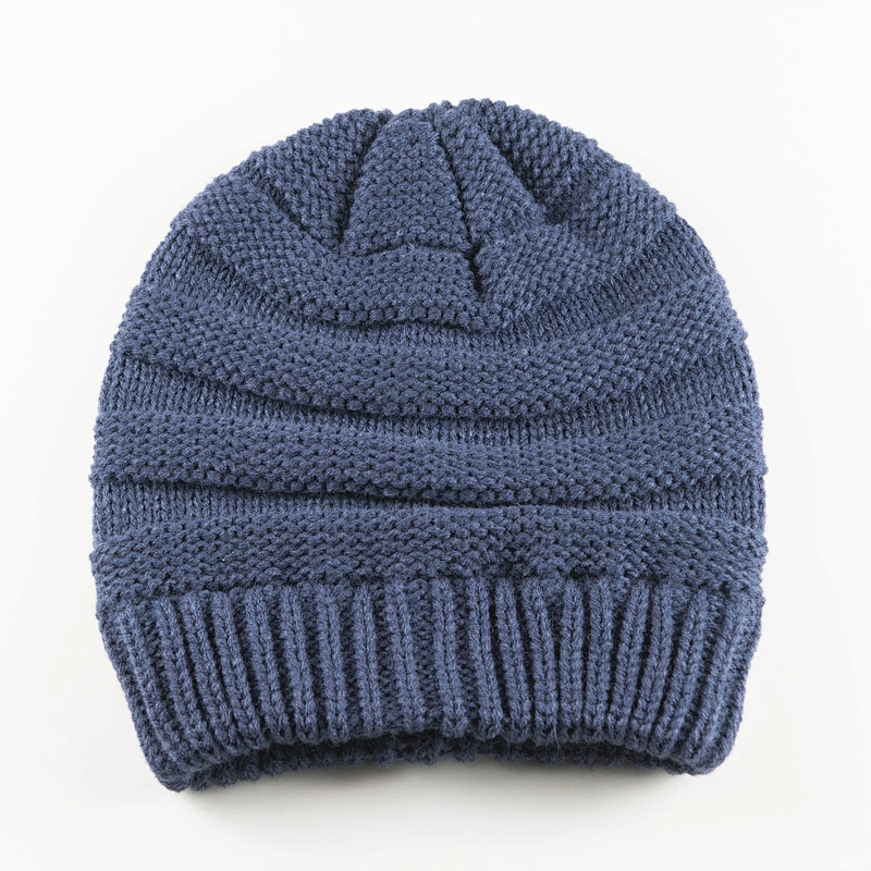 Popular keep warmer acrylic knitted beanie hat